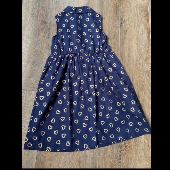 Navy and gold preppy dress size 6 - Picture 2 of 3